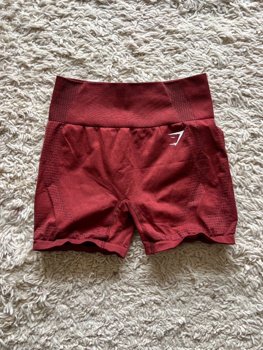 Gymshark Vital Seamless Shorts Rust Red Fits M L